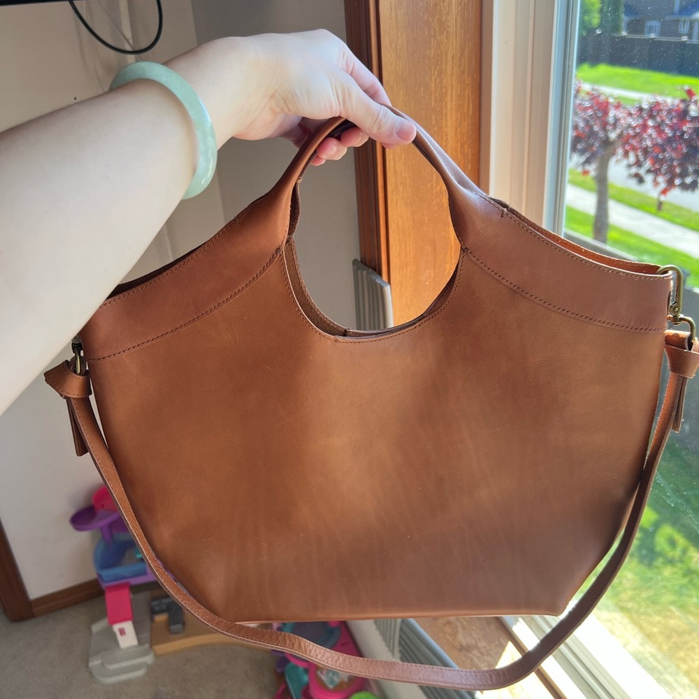 Madewell Tan Brown leather purse